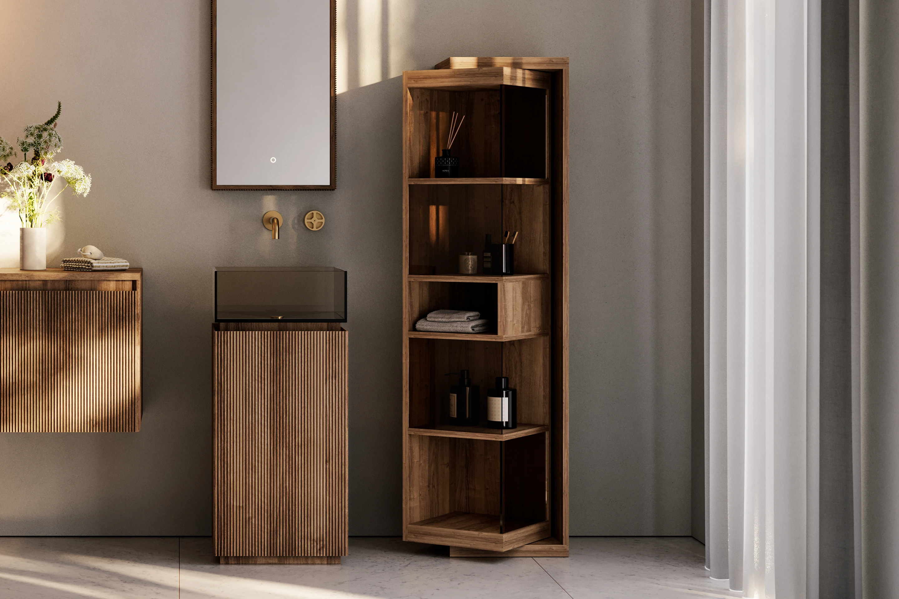 Colonne/Vetrinette Plissé System